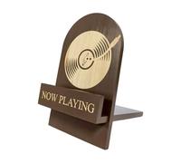 Supporto per album in vinile, in legno, organizer per musica, scaffale da scrivania per casa, collezione retrò, supporto per album in vinile, per uomini, donne, camera da letto familiare