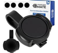 Supporto per aletta parasole per auto per CO-DRIVER NO2, 2 set, in nero, compatibile con OOONO Co Driver No. 2, in plastica robusta, non stampato in 3D, visiera con clip per avviso autovelox