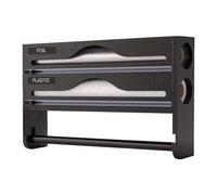 Supporto per alimenti per pellicole da parete - Distributo Taglierina da giardino Organisateur Rouleau in alluminio | Boîte Rangement Pâtisserie Armoire Garde-manger Maison Pratique Facile À Utiliser