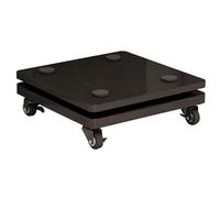 Supporto per altoparlante con base di isolamento subwoofer e rotelle universali, per casa, ufficio, cinema e sale da concerto, 2 piani