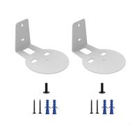 Supporto per altoparlante da scaffale 2 pezzi, staffa da parete resistente per surround satellitare, supporto girevole in lega bianca, configurazione audio, 133 x 100 mm