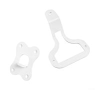 Supporto per altoparlante in metallo bianco per amplificatore Wiim per lite | Robusta struttura in metallo, vestibilità sicura per wiim Amp per lite, impedisce oscillazioni, finitura elegante