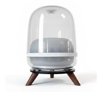 Supporto per altoparlante per Harman Kardon Aura Studio 2/3/4, SoundSticks 4 Bluetooth Speaker Stand - Tavolo da scrivania antivibrazione, treppiede in legno per altoparlanti - Dotato di illuminazione