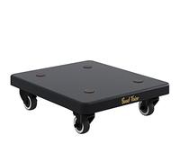 Supporto per Altoparlanti Carrello per Altoparlanti per Impieghi Gravosi con 4 Ruote Bloccabili, Mini Supporto per Altoparlante Surround Universale Piatto per Angolo Studio Teatro Home Office