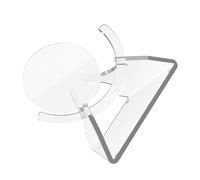 Supporto per altoparlanti con imbottitura antiscivolo moderna in acrilico per organizzare la scrivania e riporre i cavi