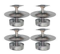 Supporto per Alveare Beehive Feet | 4 Pezzi Base per Arnia in Acciaio - Base Sostegno per Apiario | per Giardino Cortile Prato Esterno Officina Agricola Legno