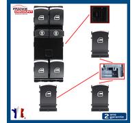 Supporto Per Alzacristallo Anteriore Sinistro + 3 Bottoni Pinze VW Touareg