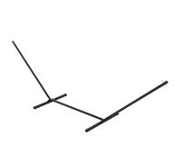 Supporto per Amaca 330-360 cm in Metallo con Bordi in Gomma, 360x92x112 cm, Nero