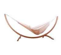 Supporto per amaca Siesta Grande con doppia amaca Brasil Natur natura / beige