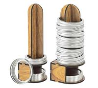 Supporto per anelli in legno, 30,5 x 8 x 4,5 cm, per dispensa organizzata, comodo smistamento con funzione di recupero rapido, supporto per accessori per barattoli per la conservazione degli alimenti