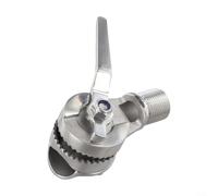 Supporto per antenna barca in acciaio inox 316 regolabile con base a cricchetto per montaggio radio VHF su rotaia da 22-25 mm