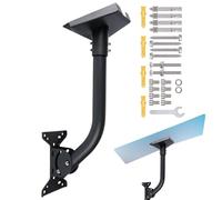 Supporto per antenna da soffitto, staffa di montaggio a parete per antenna, staffa per antenna esterna in metallo, ad alta capacità, staffa di montaggio per antenna per casa e esterni girevoli