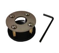 Supporto per antenna per treppiede con design a tubo M, accessorio in acciaio inox e alluminio per antenne UV e a onda corta, compatibile con filettatura da 1/4" e 3/8", base portatile (senza feeder)
