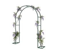 Supporto per arco da giardino con base per rose, 1,2 m, 1,4 m, 1,8 m, 2 m, traliccio in metallo per archi per piante da esterno, telaio ad arco in acciaio per cerimonie nuziali, compleanni e addio al