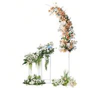 Supporto per arco di palloncini e 2 supporti per fiori, supporto per sfondo ad arco per feste, supporto per fiori da matrimonio DescrizioneSe desiderate organizzare un matrimonio, una cerimonia di lau