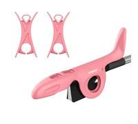 Supporto per arco di violino in silicone con clip posizionatore, correttore ergonomico della postura per principianti, facile da installare, aiuto didattico per una presa corretta, 12 cm (rosa)