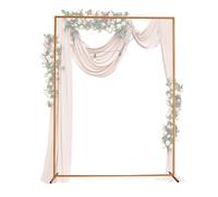 Supporto per arco nuziale, resistente telaio in acciaio galvanizzato per decorazioni di sfondo fotografico, arco quadrato riutilizzabile per cerimonie nuziali, feste di compleanno, laurea