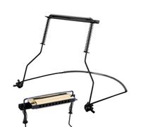 Supporto per armonica a 10 fori, supporto regolabile in metallo per armonica a 10 fori, supporto per il collo, antigraffio, supporto professionale per arpa