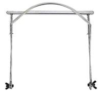 Supporto per Armonica Cromatica a Bocca 24 Fori, Girevole da Collo Regolabile - Design Robusto in Lega, Collare Morbido Antiscivolo, Ideale per Musicisti (Argento 24 fori)