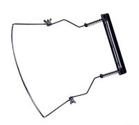 Supporto per armonica da collo con molla regolabile, struttura in metallo, si adatta alla maggior parte delle armoniche a 10 fori, mantiene lo strumento sicuro durante le prestazioni della chitarra o