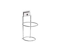 SUPPORTO PORTA PHON ASCIUGACAPELLI SET BAGNO TOILETTE MAKE UP CROMO GRIP