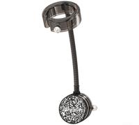 Supporto per asciugacapelli da bagno con ventosa, rotazione a 360 gradi e gestione dei cavi per un uso ordinato ed efficiente (nero scuro)