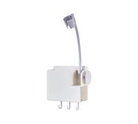 Supporto per asciugacapelli da parete, supporto retrattile per asciugacapelli per lo styling delle mani, organizer regolabile per la cura degli animali domestici, gancio in ABS bianco