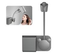 Supporto per Asciugacapelli Senza Foratura, Porta Phone Bagno da Muro Adesivo, Porta-asciugacapelli a Parete, Porta-asciugacapelli Autoadesivo, Altezza Regolabile, Facile da installare