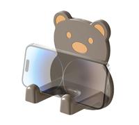 Supporto per asciugacapelli, supporto per asciugacapelli per bagno | Porta-phon da parete adesivo Hug Bear | Organizzatore impermeabile per strumenti per capelli, portaoggetti da bagno multifunzionale