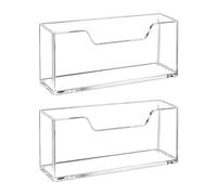 Supporto per asciugamani da tavolo trasparente con base antiscivolo per uso domestico e ristorante, trasparente, portatovaglioli da tavolo stabile