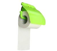 Supporto per Asciugamani e Carta igienica con Ventosa Montato a Muro, Cover per Tissue per Bagno,Green-M