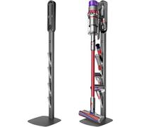 Supporto per aspirapolvere - Compatibile con Dyson Gen5, V15, V12, V11, V10, V8, V7, V6 - Supporto da pavimento in metallo con 4 ganci, base stabile, supporto senza foratura per riporre gli accessori