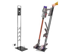 Supporto per Aspirapolvere Compatibile con Dyson V15 V12 V11 V10 V8 V7 V6 - DC45/ DC35/ DC58/ DC59/ DC62/ DC74- Organizzatore da Pavimento con Ruote Senza Forare Il Muro.