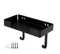 Supporto per asse da stiro a parete in acciaio inox con cestello in metallo a doppio livello e sistema di rack per una gestione efficiente dello spazio nelle piccole case