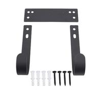 Supporto per asse da stiro Supporto da parete Universale Durevole Salvaspazio Appendino per asse da stiro per lavanderie Armadi di servizio Acciaio al carbonio Nero 4.06oz