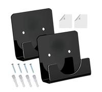 Supporto per asta da doccia da parete, supporto per asta doccia da bagno, 2 x supporto per asta da armadio adesivo per bagno invisibile supporto per tubi da cucina