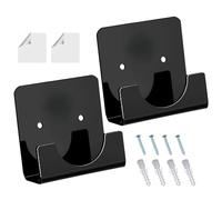 Supporto per asta doccia da bagno - 2x Supporto per tubi per armadio in acrilico | Ganci per tende da parete per docce | Tende Porta asta | Fermaporta per tubi invisibili per la casa, e