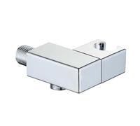 Supporto per asta doccia regolabile in metallo testa di ricambio facile da installare per braccio di collegamento e tubo