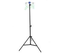 Supporto Per Asta Per Flebo, Altezza Regolabile Fino A 82,6 Pollici Supporto Per Sacca Gocciolante Pieghevole 3 Gambe 4 Ganci Rack Per Infusione Per Sacca Antigoccia Con Base Ad Angolo Retto In Metall