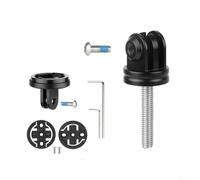 Supporto per attacco superiore della fotocamera per bicicletta, vite in lega di alluminio M6 x P1 x L32 mm per Garmin e Action Camere, kit di supporto sicuro per computer da ciclismo (un kit)