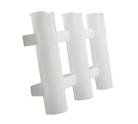 Supporto per attrezzatura da pesca in plastica resistente per la pesca da Design ergonomico Staffa supporto Installazione semplice Montaggio asta