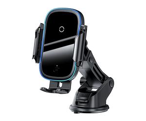 SUPPORTO PER AUTO BASEUS Light, ricarica senza fili 15W, montaggio su bocchette, rotazione di 360°