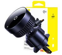 Supporto per auto Baseus MagPro con caricabatterie induttivo Qi2.0 da 15 W (nero
