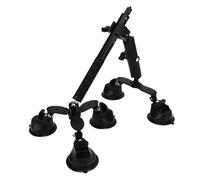 Supporto per auto con tripla ventosa, kit per telecamera a forte aspirazione 5 in 1 con bastone per selfie estensibile 115 cm, per action cam X5 X4 X3 X2 RS