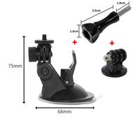 Supporto per Auto Con Ventosa per Fotocamera Con Adattatore per Treppiede E Supp