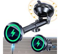 Supporto per auto Magsafe con funzione di ricarica, 100% stabile: 15 W, supporto per cellulare auto MagSafe, caricatore per auto, senza fili, magnetico per iPhone Air 17, 16, 15, 14