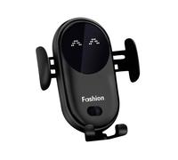 Supporto per auto Quinlirra con caricatore wireless a morsetto automatico, sensore a infrarossi intelligente, supporto per bocchetta di ventilazione
