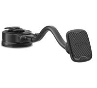 SBS supporto auto magnetico CALIFORNIA, portacellulare universale con braccio snodabile di 33cm e orientabile a 360°, supporto da parabrezza e cruscotto con ventosa e 2 piastrine incluse