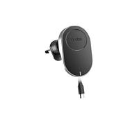 Supporto auto con cavo retrattile e ricarica ricarica wireless compatibile con