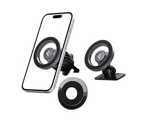 SUPPORTO PER AUTO SPIGEN MFT13 MagSafe iPhone 12 13 14, griglia o cruscotto, 360°